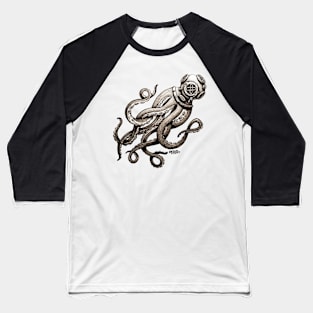 Diver / Squid-1 Baseball T-Shirt